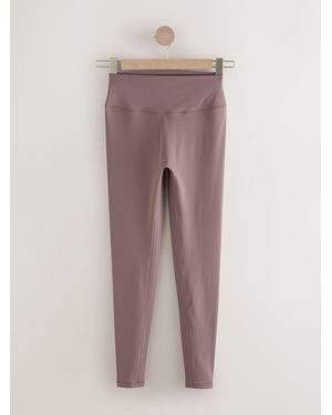 Self High Waist Leggings - Purple
