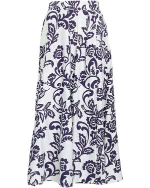 Gina Bacconi Debbi Floral Skirt - White