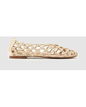 schuh Lotte Woven Ballerina - Natural