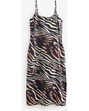 Next Midi Slip Summer Dress - White