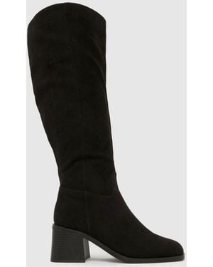 schuh Wf Dot Block Heel Boots - Black
