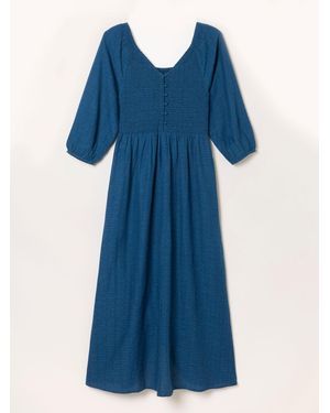 FatFace Fatface Adele Petite Midi Dress - Blue