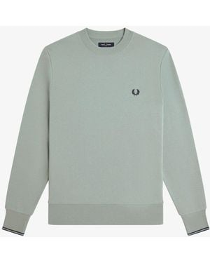 Fred Perry Fred Perry Crew Neck Sweatshirt - Green