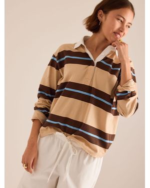 Anthropologie Stripe Rugby Shirt - Natural