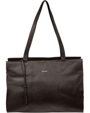 Pure Luxuries 'Elinor' Leather Tote Bag - Black
