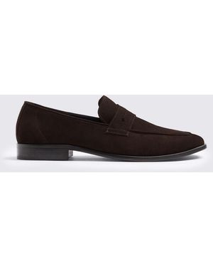 Moss Leather Relaxed Loafers - Weiß