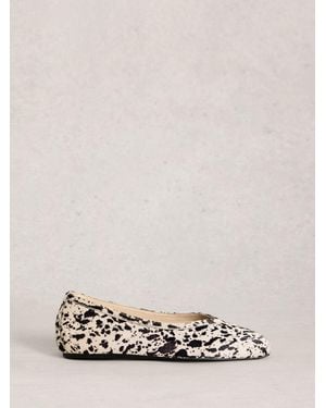 White Stuff Sloane Ballerina Pumps - Natural