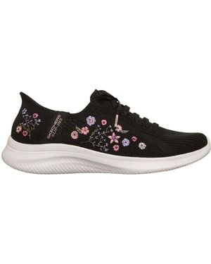 Skechers Ultra Flex 4.0 Sweet Petals Sneakers - Black