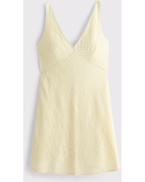 Abercrombie & Fitch V-Neck Mini Dressxs - Natur