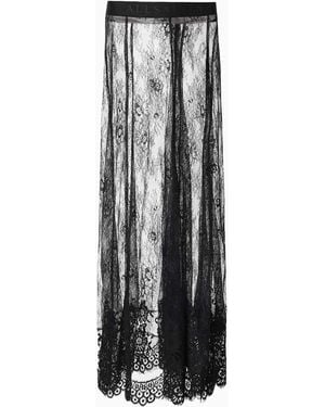 AllSaints Lace Arran Maxi Skirt - Black