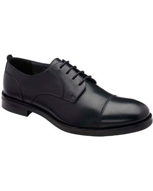 Frank Wright Leather Lace-Up Derby Shoes - Black