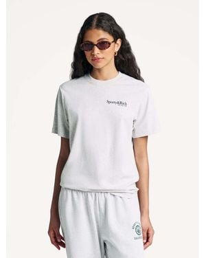 SPORTY&RICH Sporty & Rich Run Club T-Shirt - White