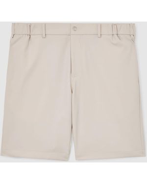 Reiss Drill Technical Stretch Shorts - Natural