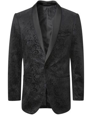 Skopes Tailored Fit Westwood Paisley Jacke56 Kurz (Uk 46 S) - Schwarz