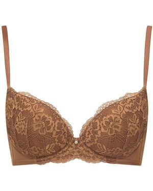 Ann Summers Ann Summers Pad Plunge Sexy Lace Bra - Brown