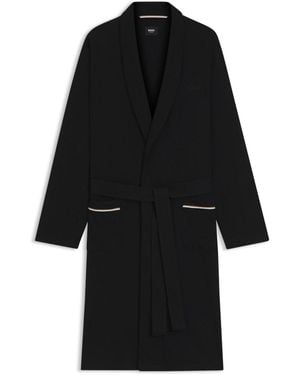 BOSS Towelling Robe - Black