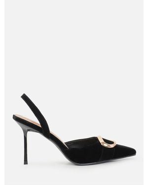 SIMMI Ellena Detail Court Shoes - Black