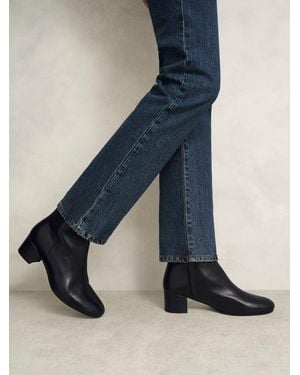 Hobbs Evelyn Leather Ankle Boots - Blue