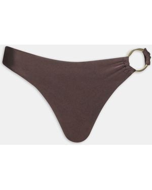 Tala Side Ring Bikini Bottoms - Brown