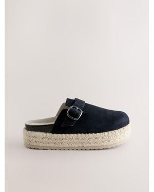 Next Forever Comfort Espadrille-Fußbett-Schuhe - Schwarz
