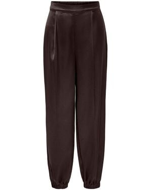 ONLY Elastic Back Balloon Pants - Brown