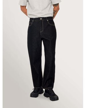 Folk Denim Barrel Leg Jeans - Blue