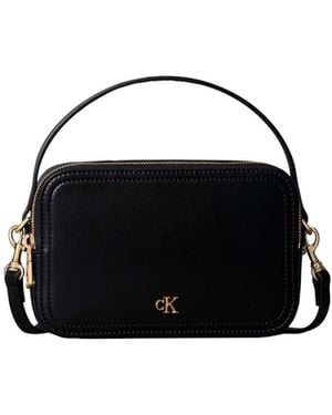 Calvin Klein Calvin Klein Monogram Logo Cross-Body Camera Bag - Black