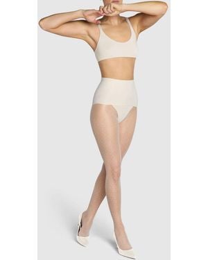 Heist Polka Dot The Thirty Five Contour Tights - White