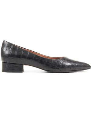 Jones Bootmaker Regular Fit Sunstone Leather Court Shoes - Black