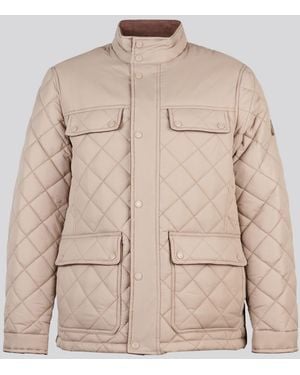 U.S. POLO ASSN. U. S. Polo Assn U. S. Polo Assn. Diamond Quilted Funnel Jacket - Natural