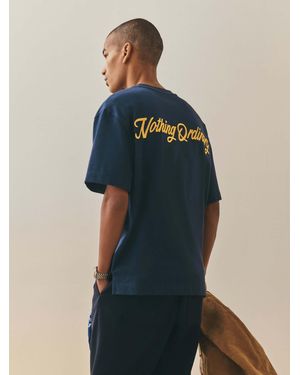 Nothing Ordinary Premium 100% Cotton Relaxed Fit Heavyweight T-Shirt - Blue