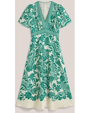 Hobbs Trelissick Dress - Green