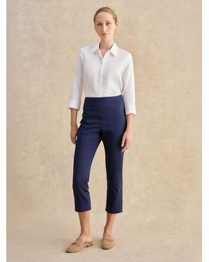 Hobbs Giselle Capri Trousers - Blue