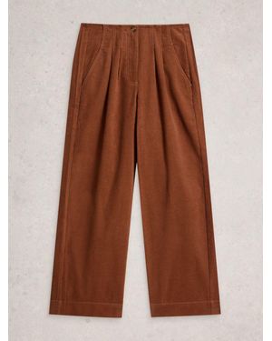 White Stuff Clara Cord Wide Leg Pants - Brown
