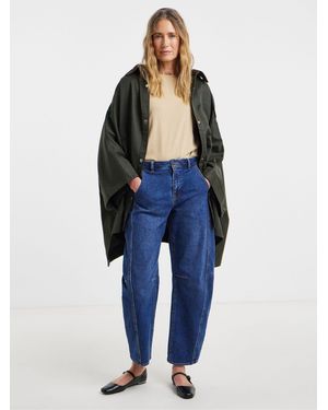 JD Williams Cord Collar Coated Cape Jacket - Blue