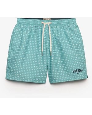 Superdry Premium Bedruckte 15 Badeshorts - Blau