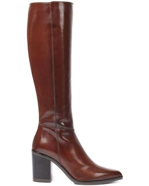 Jones Bootmaker Jones Bootmaker Standard Calf Cagliari Knee High Boots - Red