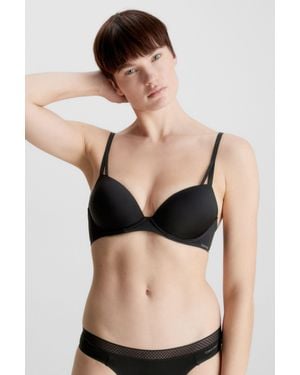 Calvin Klein Seductive Comfort Halbschalen-Bh Mit Leichtem Push-Up-Effekt - Schwarz