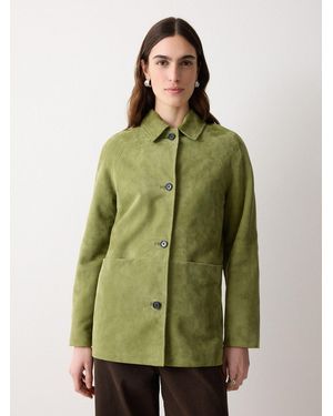Jigsaw Raglan Sleeve Jacket - Green