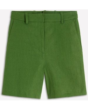 Boden Belgravia Linen Shorts - Green