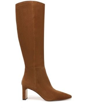 Sam Edelman Sylvia Tan Suede Wide Fit Knee High Boots - Brown