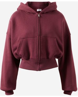 Cotton On Oversized Zip Through Hoodie - Red