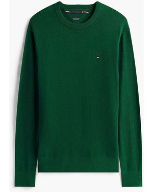 Tommy Hilfiger Crew Neck Sweater With Cashmere - Green