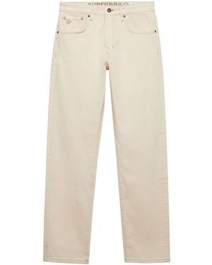 Superdry Vintage Slim Straight Leg Jeans - Natural