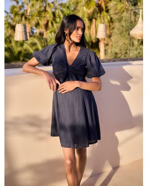 Seraphine 100% Cotton Nursing Dress - Black