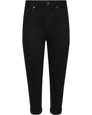 M Com Dark Mom Jeans - Black