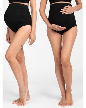 Seraphine Over Bump Underwear 2 Pack - Black