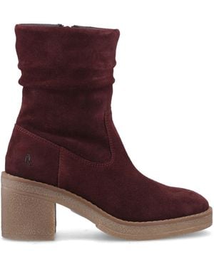 Hush Puppies Flora Ruched Boots - Brown