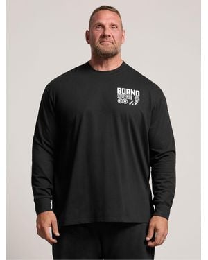 BadRhino Big & Tall Long Sleeve T-Shirt - Black