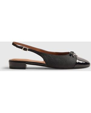 River Island Slingback Toecap Flats - Weiß